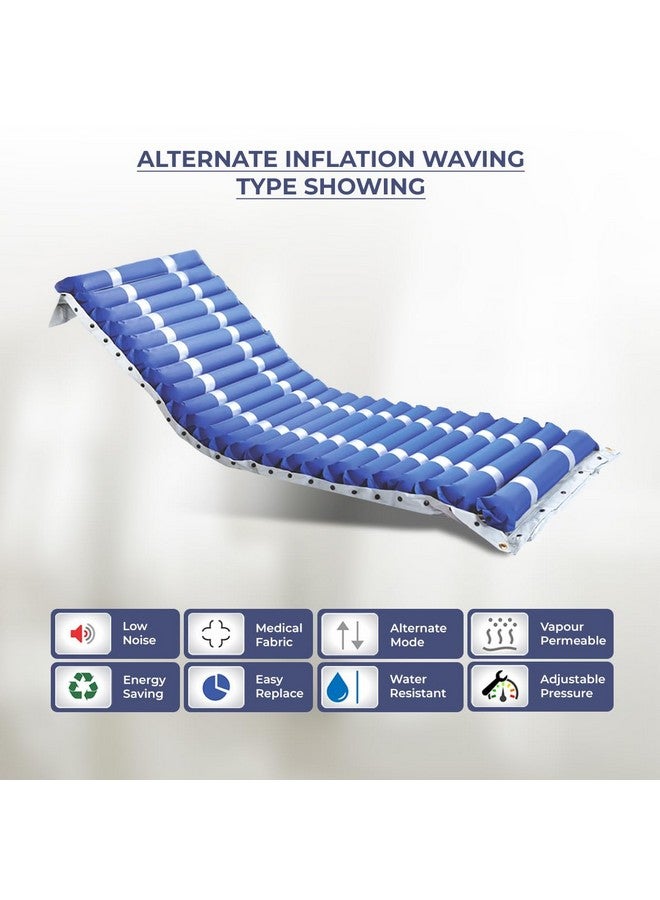 easycare EASYCARE PVC Polyvinyl Chloride Anti-Decubitus Bubble Mattress, Air Bed For Patient Bed Sores Prevention - ISO Approved - Weight Capacity Up To 130Kg - Made In India (Blue)  - Image 2