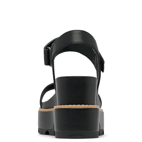 Sorel صندل ويدج عصري للنساء من سوريل، أسود/ملح البحر، 8 - Image 5