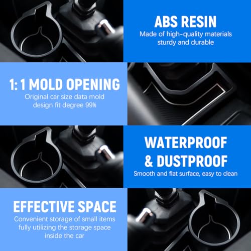 STHIRA® Center Console Organizer 2.76'' Cup Holder with Anti-Slip Pads for Suzuki Jimny 2019 2020 2021 2022 2023 2024 2025 JB64W JB74W AT Models Durable Gap Filler Non-Slip Car Cup Holder Mat - Image 5