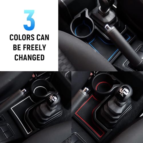 STHIRA® Center Console Organizer 2.76'' Cup Holder with Anti-Slip Pads for Suzuki Jimny 2019 2020 2021 2022 2023 2024 2025 JB64W JB74W AT Models Durable Gap Filler Non-Slip Car Cup Holder Mat - Image 3