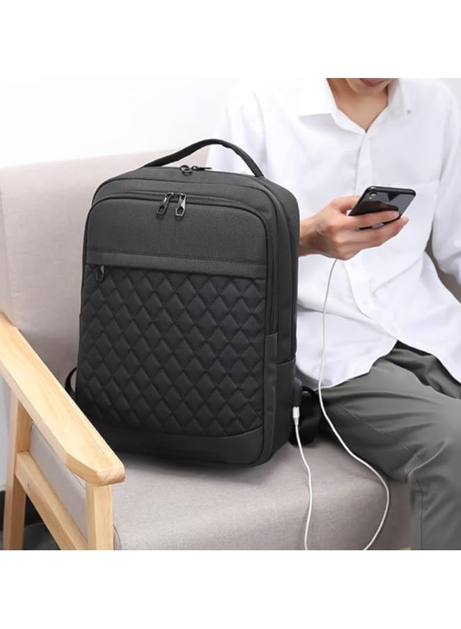 Rahala bags for men backpack for men bags for school laptop backpack - - Water-resistant - 15.6 inch with USB - RAL 6006 Black  - Image 3