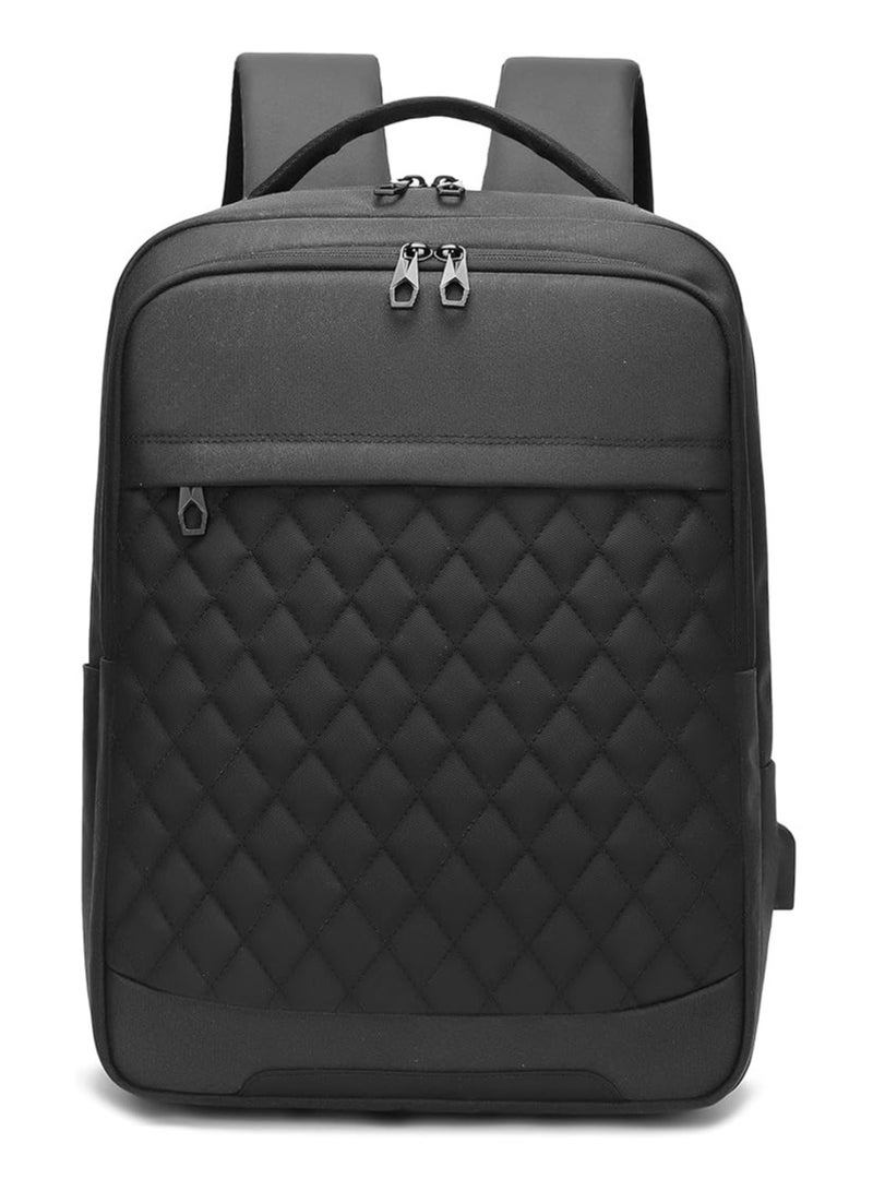 Rahala bags for men backpack for men bags for school laptop backpack - - Water-resistant - 15.6 inch with USB - RAL 6006 Black  - Image 4