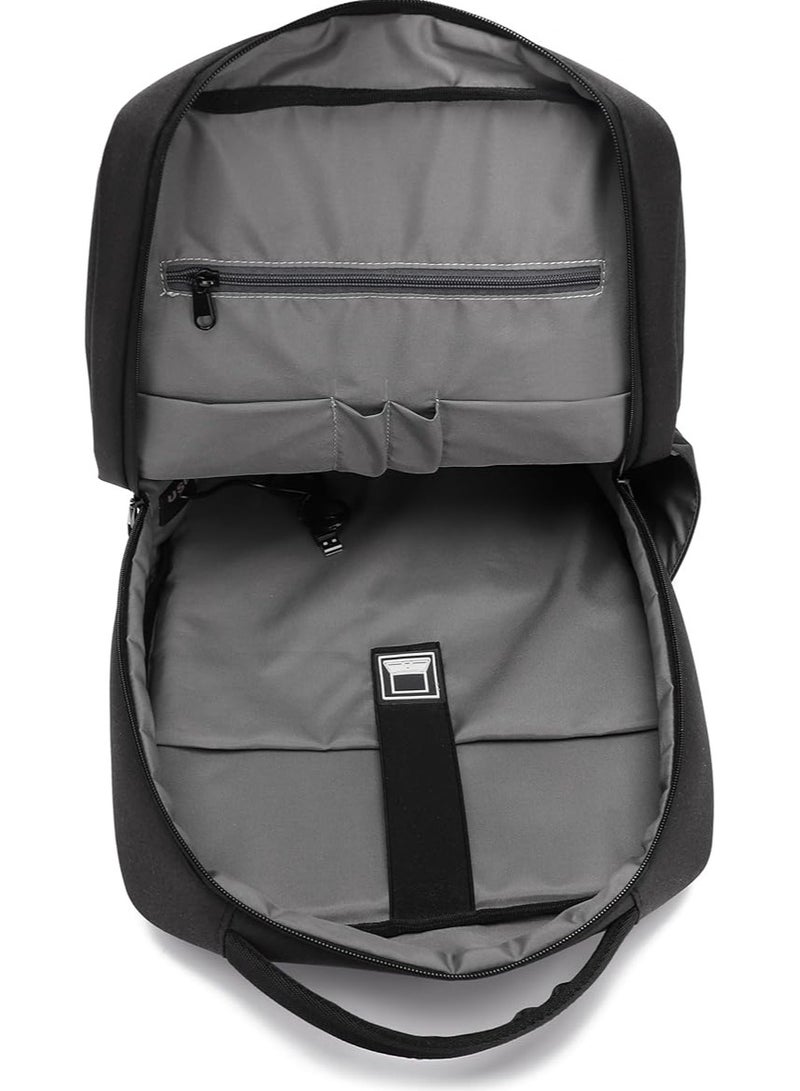 Rahala bags for men backpack for men bags for school laptop backpack - - Water-resistant - 15.6 inch with USB - RAL 6006 Black  - Image 5