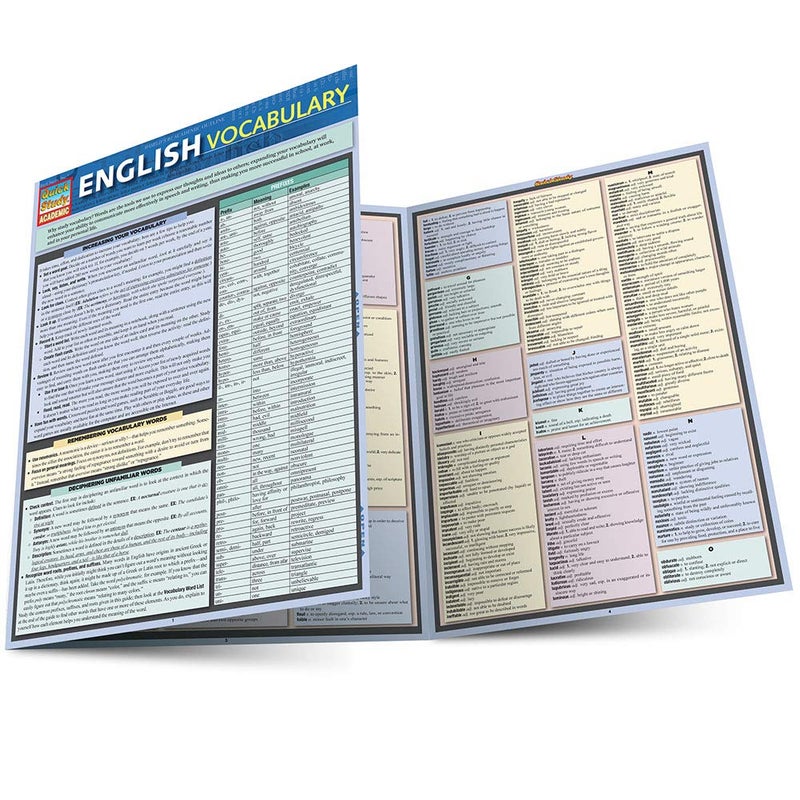 English Vocabulary: QuickStudy Laminated Reference Guide - Image 1
