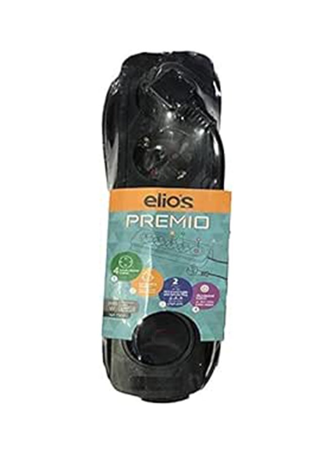 Elios Electric Power With 4 Socket Outlets Premio  Black