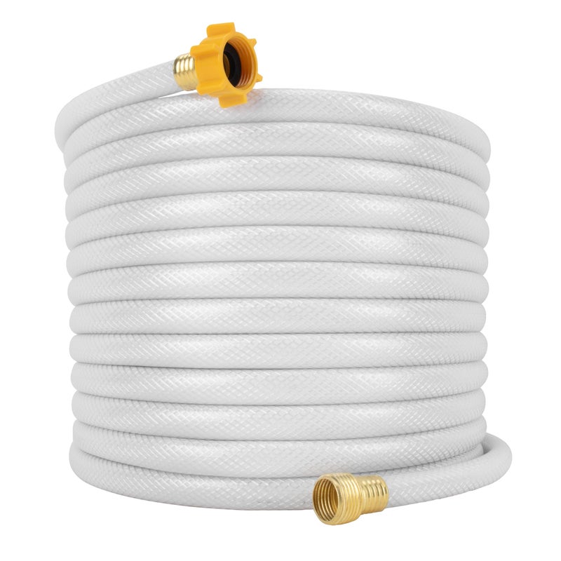 Camco TastePURE 50-Ft Water Hose - RV Drinking Water Hose Contains No Lead, No BPA & No Phthalate - Features Reinforced Design & Crafted of PVC - 1/2â€ Inside Diameter, Made in the USA (22753) - Image 1