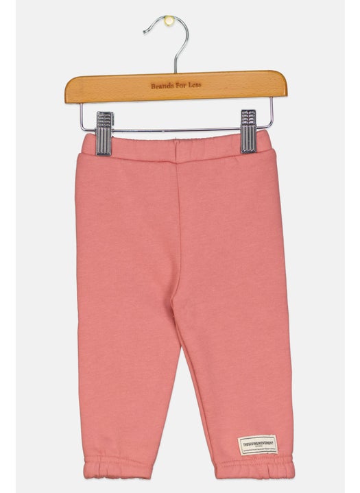 Toddlers Boy Plain Pull On Jogger Pants, Dusty Pink