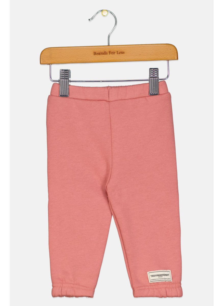 The Giving Movement - Toddlers Boy Plain Pull On Jogger Pants, Dusty Pink - Image 1