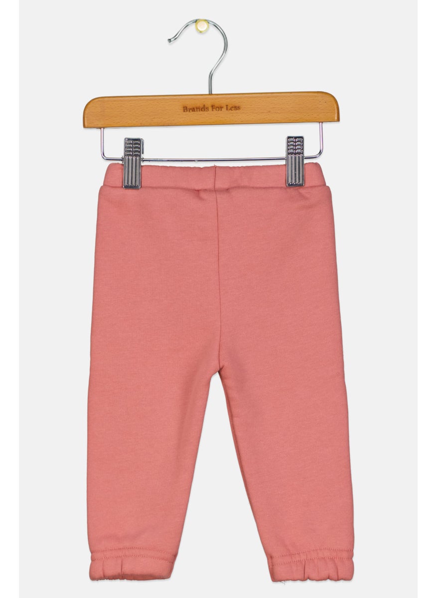 The Giving Movement - Toddlers Boy Plain Pull On Jogger Pants, Dusty Pink - Image 1