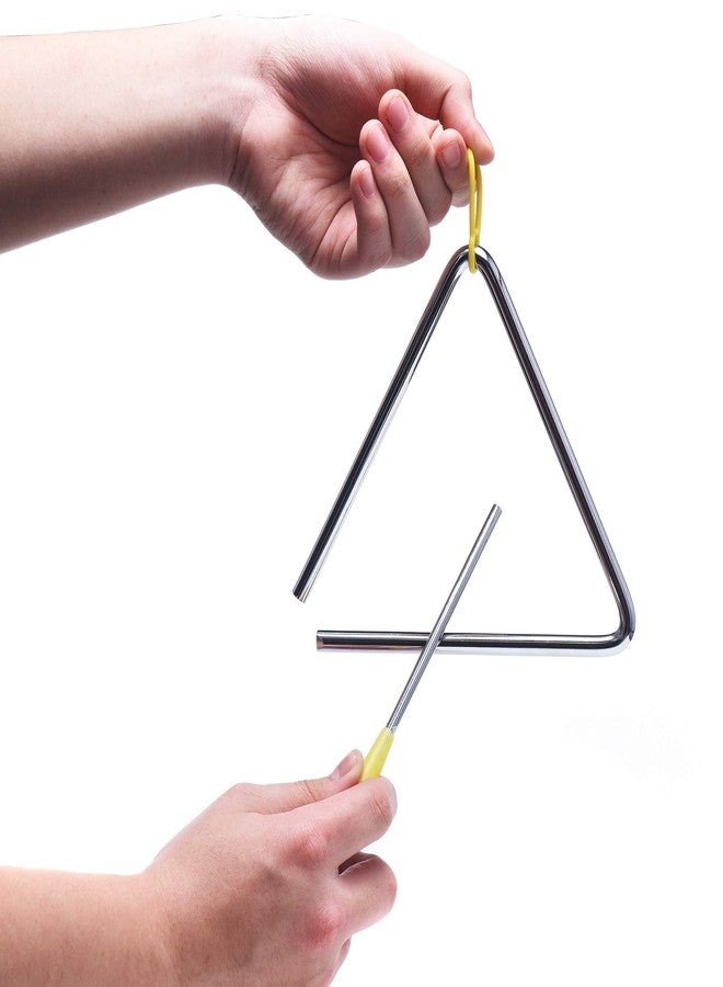 TDOCK 6 Inch Musical Steel Triangle Percussion Instrument With Striker - Image 2
