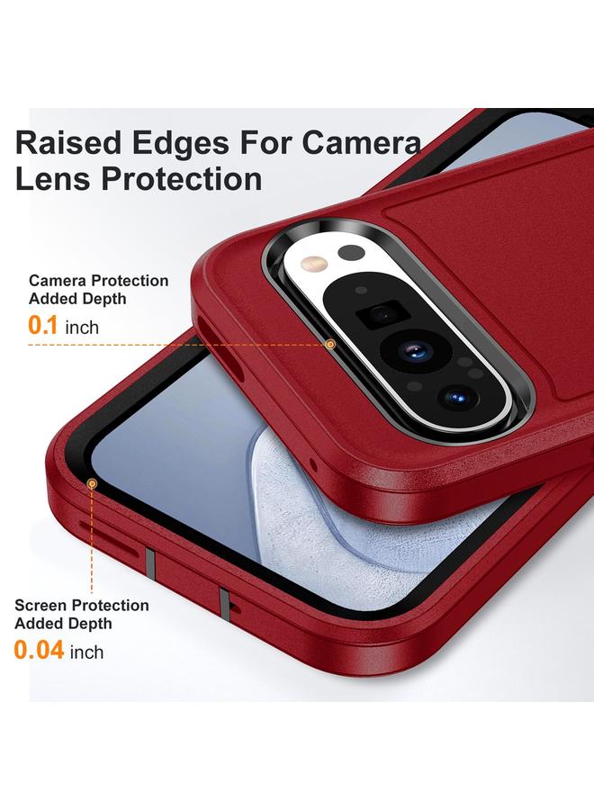 S-TOP Case For Google Pixel 9 Rugged PC + Silicone Phone Case with Holder - Image 5