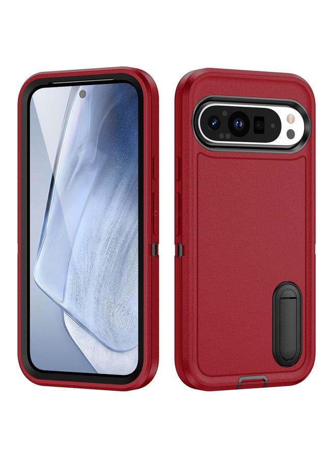 S-TOP Case For Google Pixel 9 Rugged PC + Silicone Phone Case with Holder - Image 1