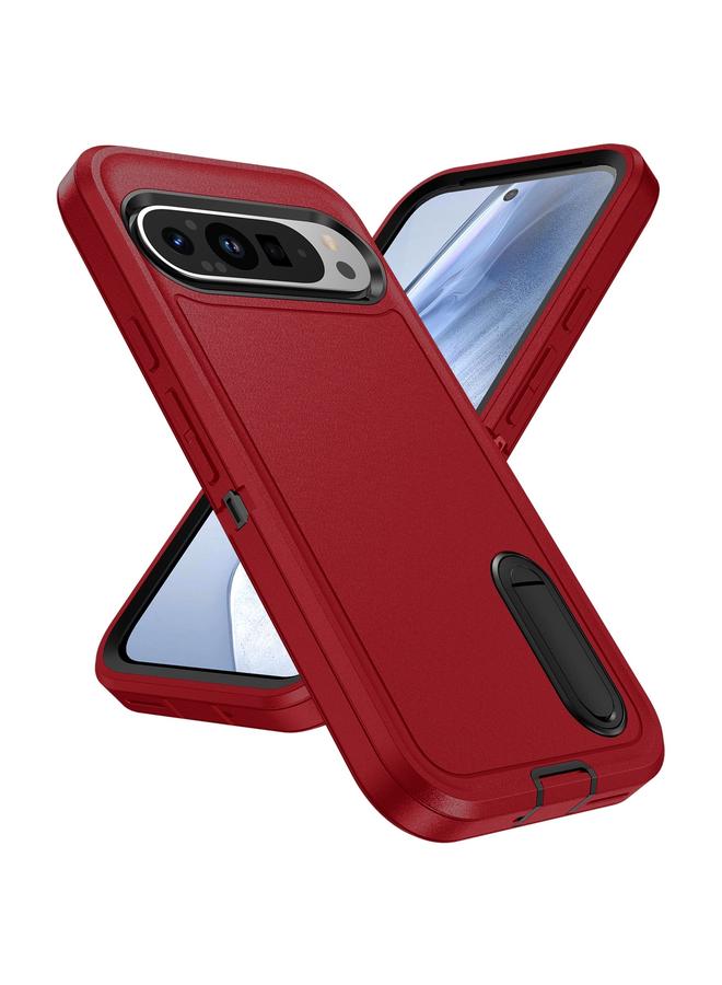 S-TOP Case For Google Pixel 9 Rugged PC + Silicone Phone Case with Holder - Image 2