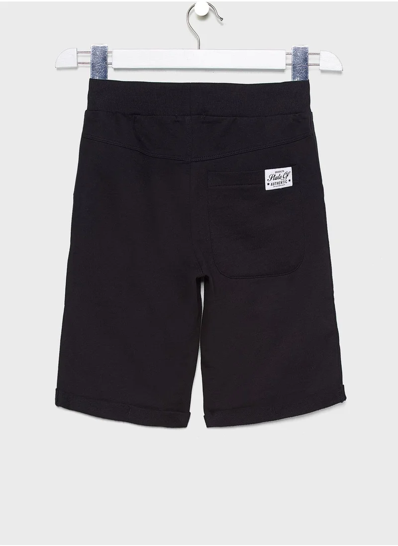 NAME IT Kids Tie Waist Sweat Shorts