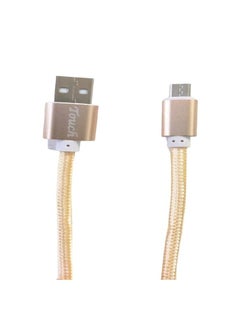 Micro USB Fast Charging And Data Transfer Cable 1 Meter Gold