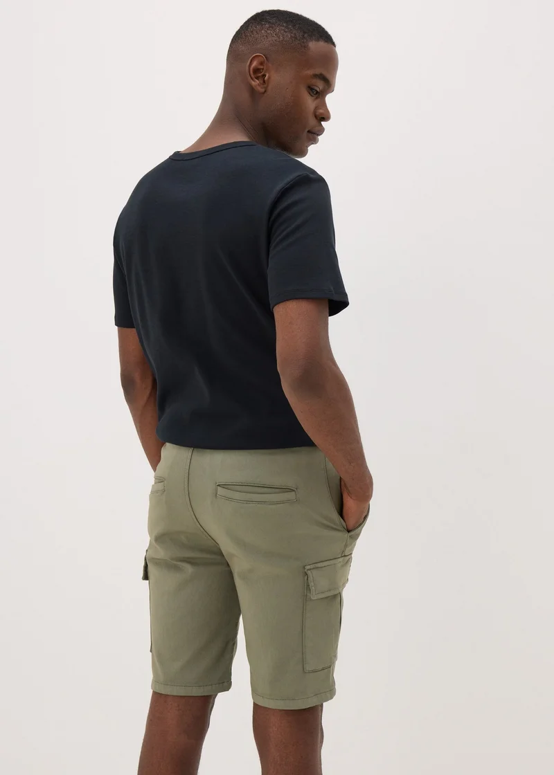 Matalan Green Knitted Cargo Shorts