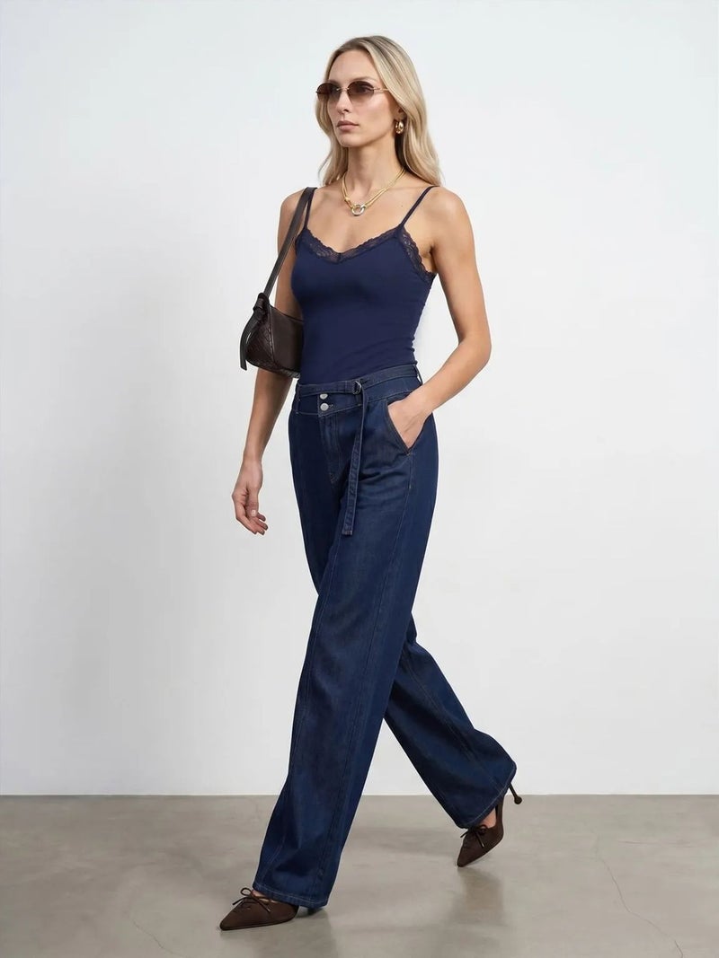 DILVIN Slim Fit Sleeveless V-Neck Cami Blouse - Image 4