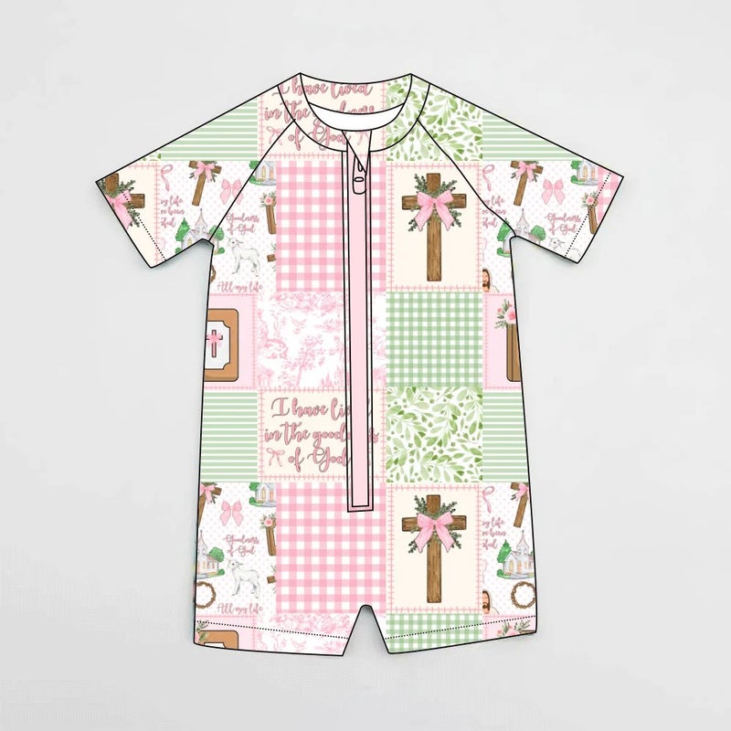 Bluejw Pink New Style Children Swimwear Spandex/Nylon Print Quick Dry UPF 30 Beachwear - Image 2