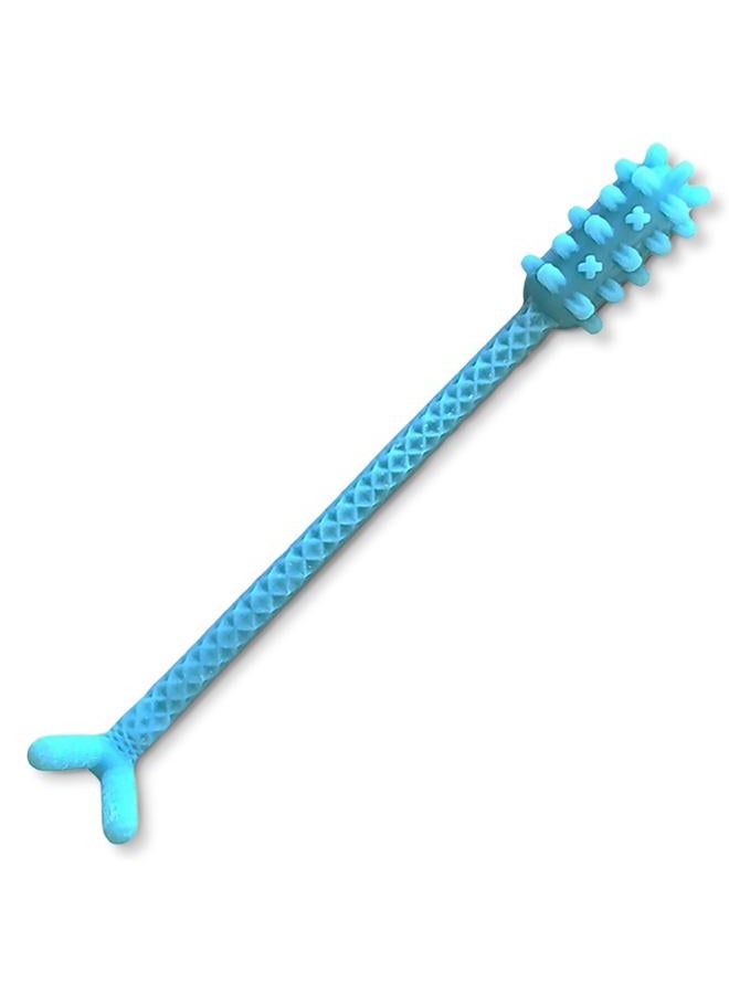 Denture Dart V3 Hard Plastic Denture Brush - Denture Gel Adhesive Remover - Remove Denture Gel Adhesive & Glue from Mouth & Gums, Oral Hygiene Product, Scraper w/Textured Grip and Rigid Bristles - Image 1