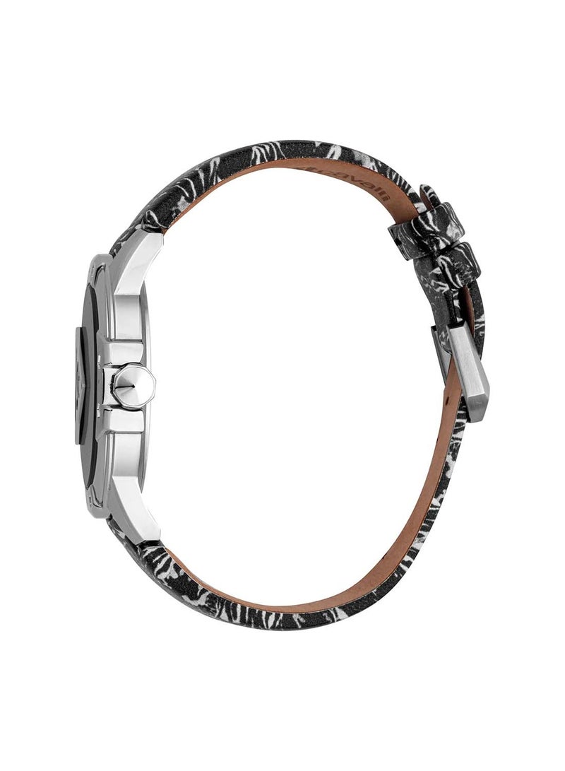 Just Cavalli Men's Round Shape Leather Wrist Watch JC1G260L0025 - 44 Mm - Image 2