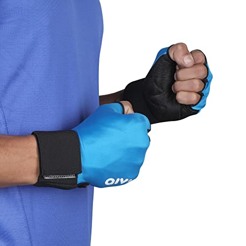 AIVIN Men Spectre Gym Gloves with Wrist Wrap Design for Gym Workouts, Weight Lifting, Exercise, Pull-Up, Crossfit, Cycling, Fitness, and Training with Good Grip and Soft Padding Size - Medium (Blue) - Image 2