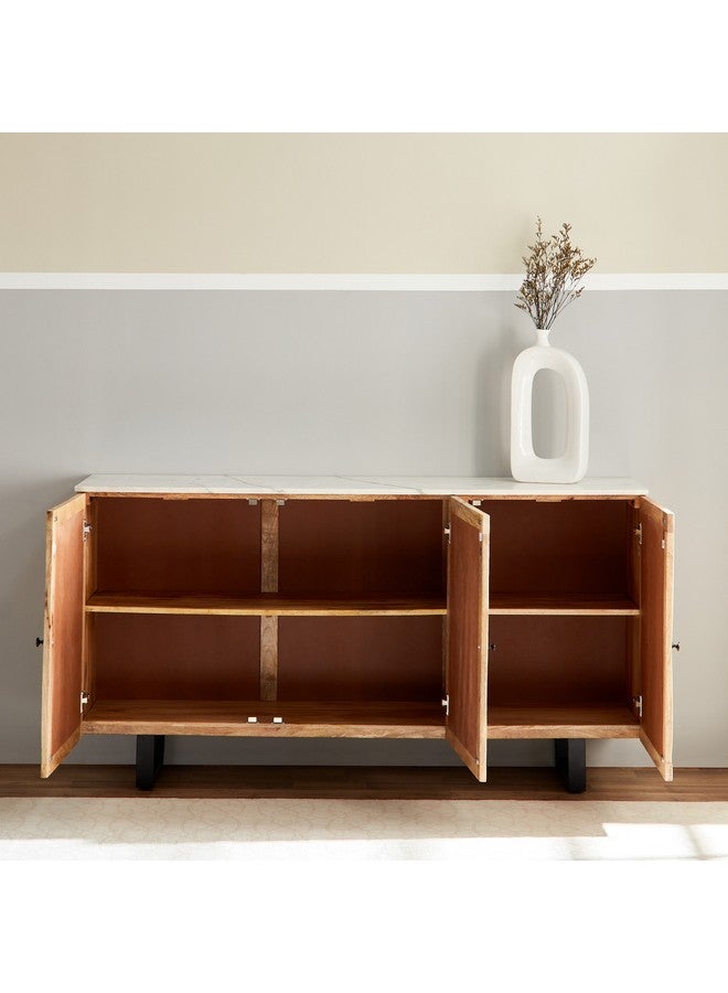 Home Box Florya 1.6 Meter 3-Door Marble Top Sideboard 40 x 85 x 160 cm  - Image 3