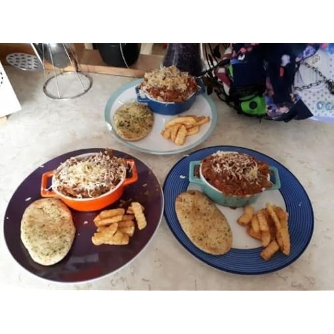 rayihni Set Of 4 Mini Coloured Oval Oven To Table Ceramic Baking Dish Tart Quiche Pies - Image 3