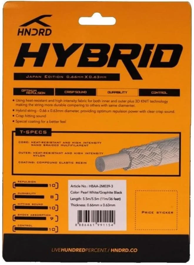 هندرد خيط تنس الريشة الهجين المائة