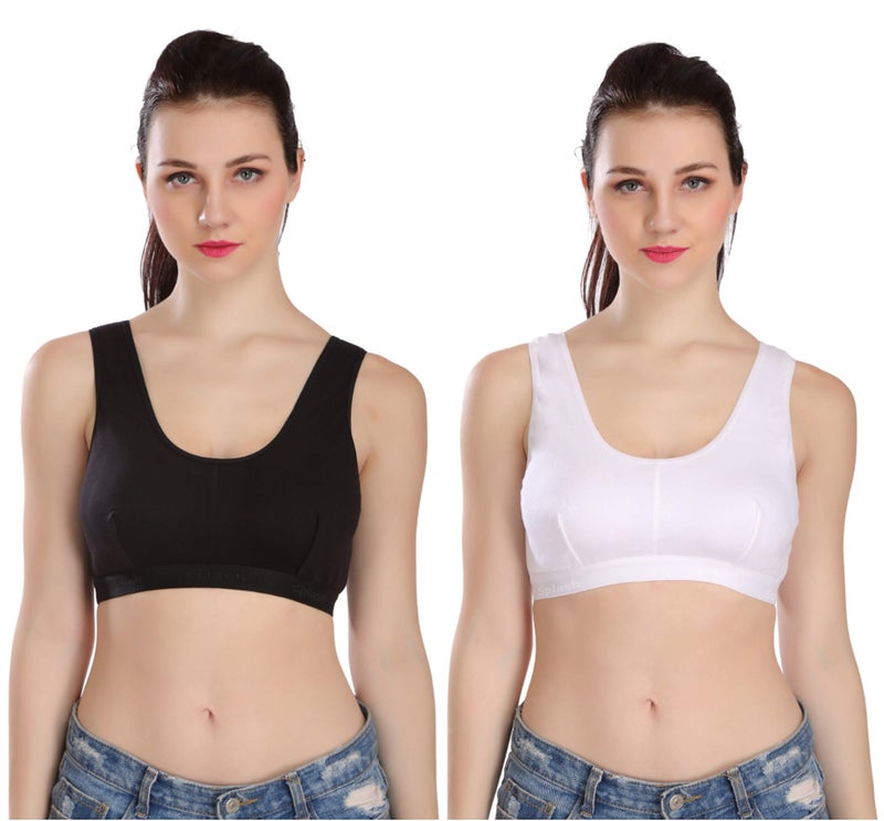 Splash Cotton Rich Sports Bra for Women - 115 - Image 5