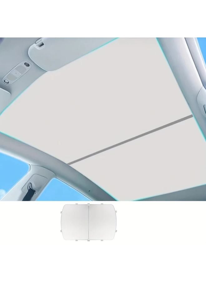 Tesla Model Y مظلة شمسية باللون الأسود تركيب بدون أدوات للنساء 2020-2024 - Image 2