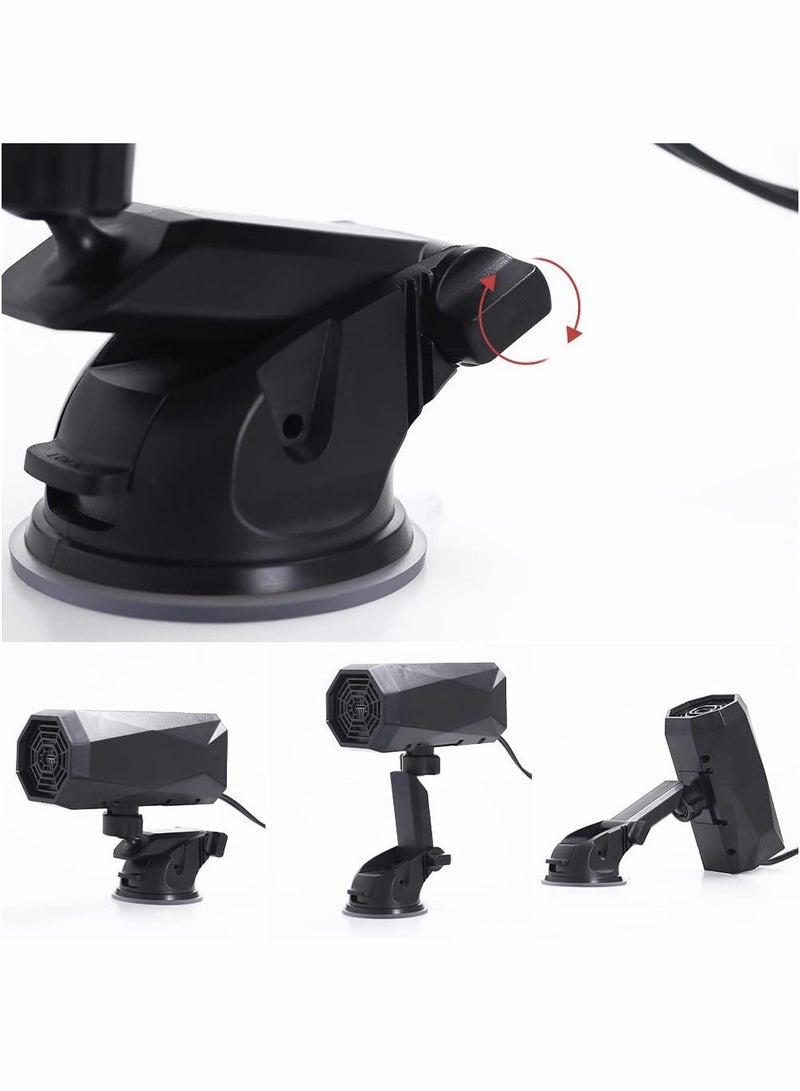 Loquat Car Heater Portable Heat Cooling Fan 12V Defroster Defogger with Two Modes Adjustable 360 Degrees,Car Heaters 150W Plug in Cigarette Lighter - Image 4