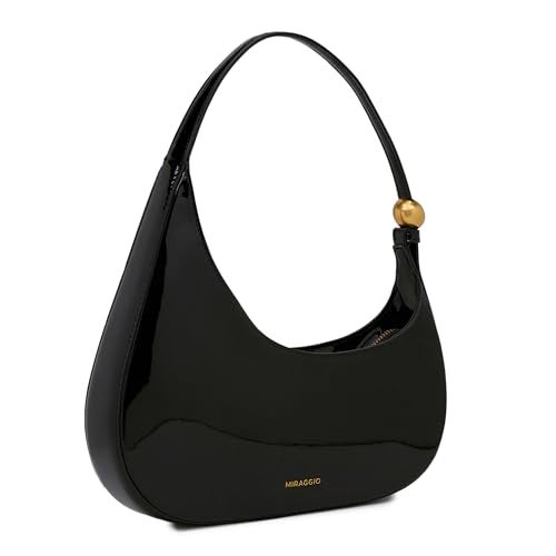 Miraggio Effie Shoulder Bag For Woman | Shoulder Bags For Women | Soft-Shine Handbag | Gift Items For Women (Black) - Image 3