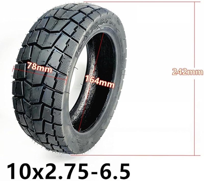 10 Inch 2.75 6.5 Tubeless Off Road Electric Scooter Tire Black Replacement Tyre - Image 3