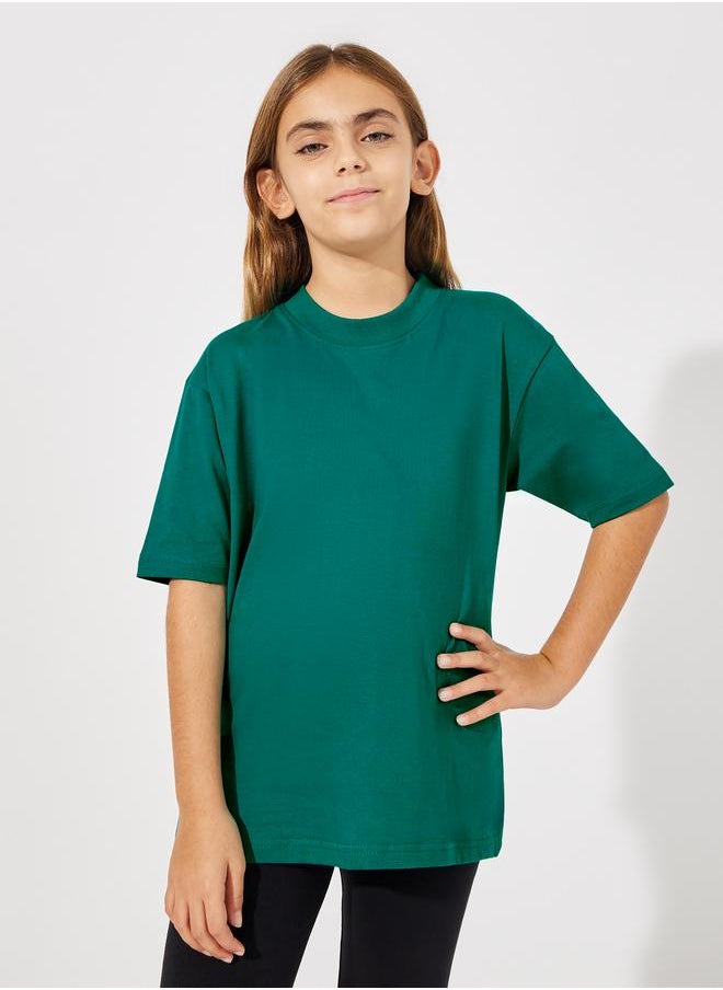 Styli - Solid Oversized T-Shirt & Leggings Set - Image 1