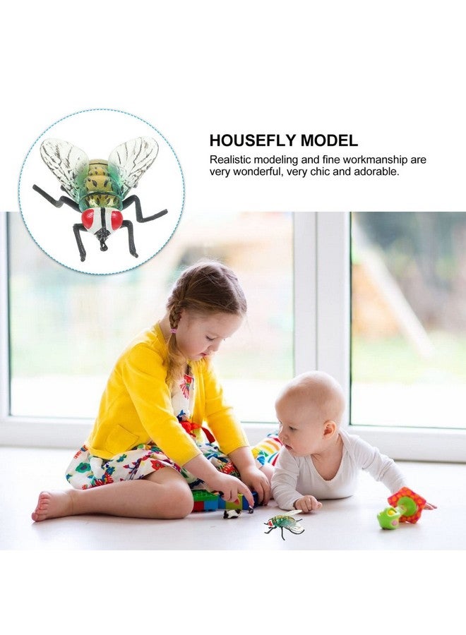 Vosarea Figures Plastic Fly Figurine Realistic Large Fly Fake Novelty Model Plastic Cognitive Plaything Tricky Toy Mini - Image 5