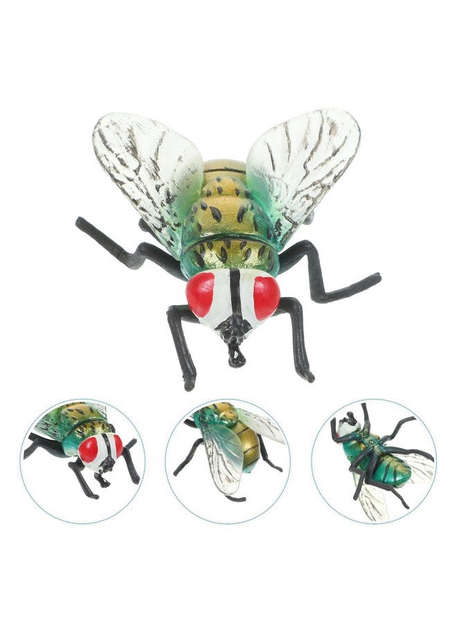 Vosarea Figures Plastic Fly Figurine Realistic Large Fly Fake Novelty Model Plastic Cognitive Plaything Tricky Toy Mini - Image 3