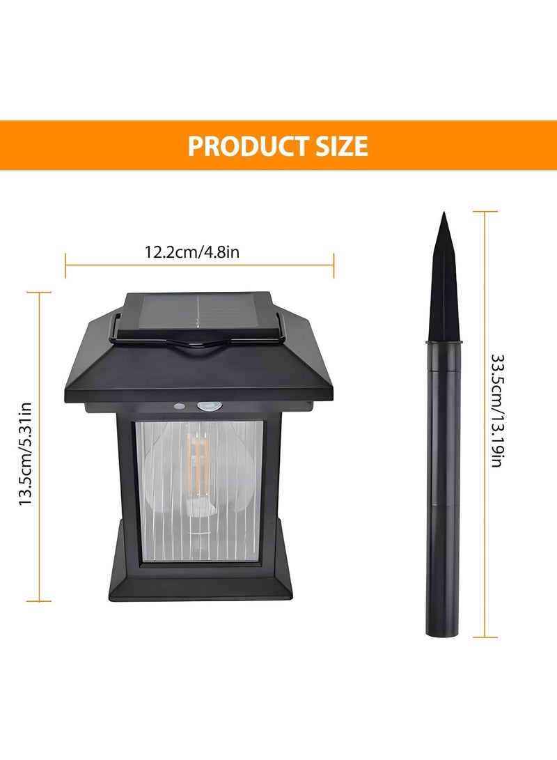 CMGTYYD. ضوء شمسي حديقة في الهواء الطلق، 3 في 1 ضوء العشب التنغستن، 3 أوضاع 1200mAh التلقائي على / إيقاف، للفناء، المسار، العشب - Image 2