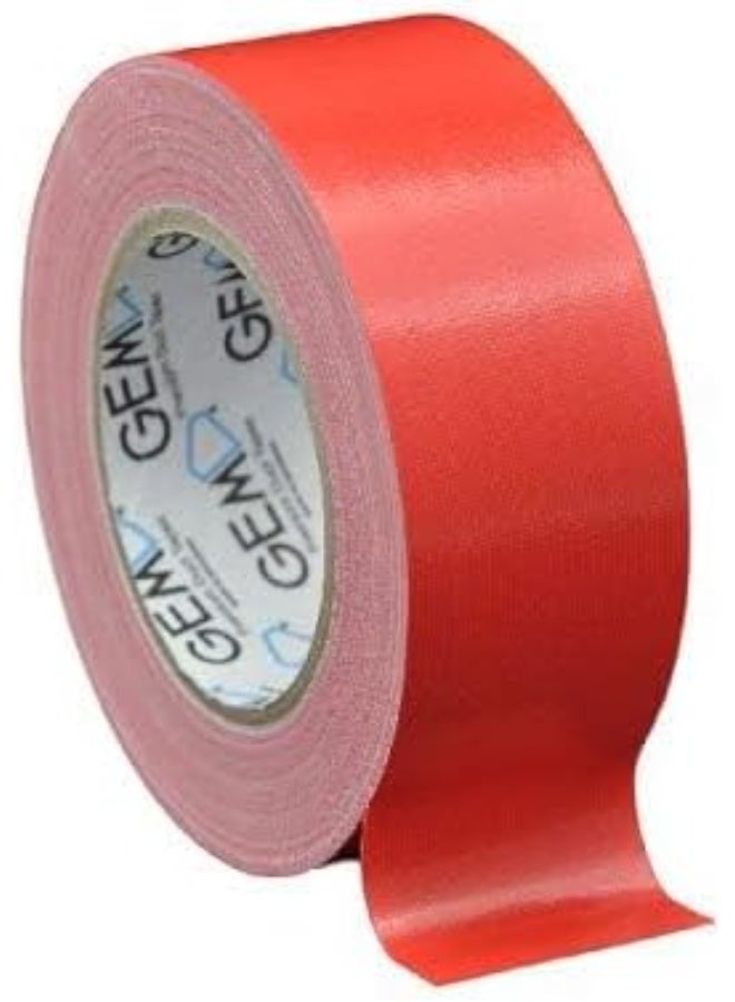 جم شريط لاصق Gem Premium 75مم × 25م لاصق قوي أحمر - Image 3