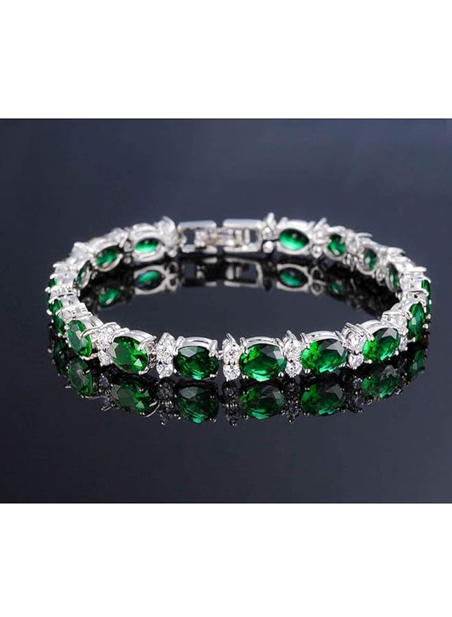 تشيميز أصفر سوار كلاسيكي عالي الجودة باللون الأخضر الملكي للنساء قابل للتعديل - Image 2