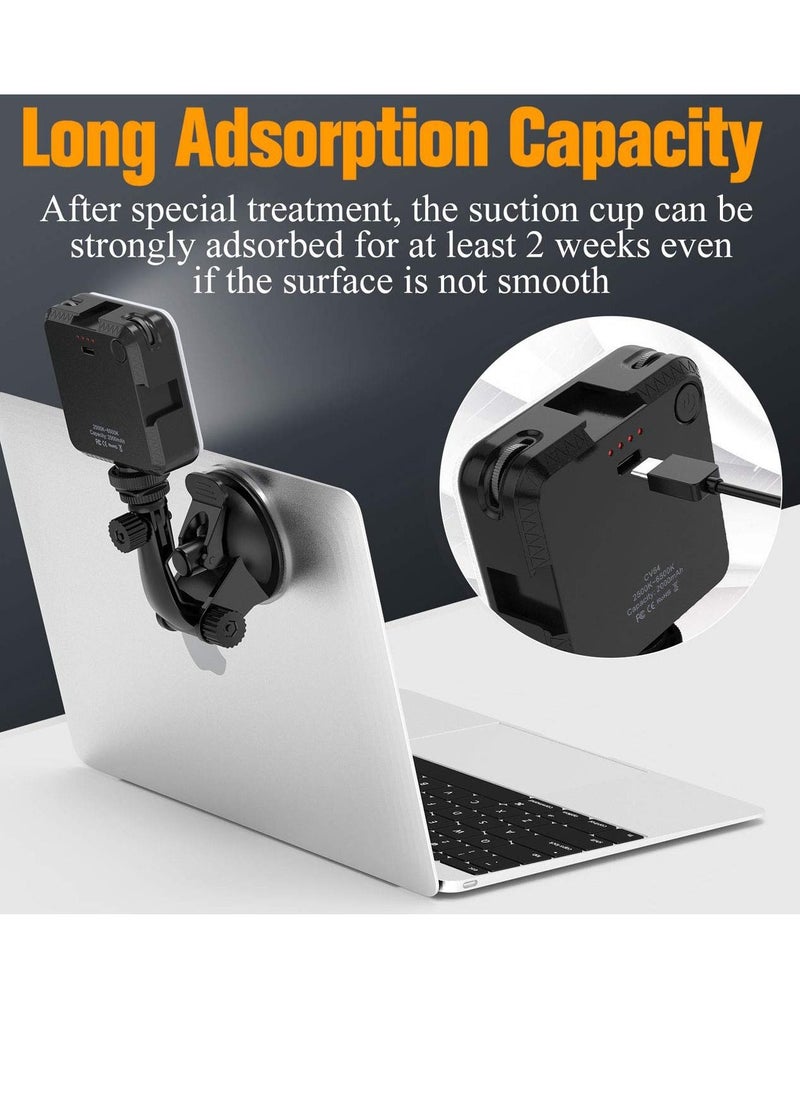Y&D - Videoconferencing Lighting Kit Filming Fill Light Adjustable Color Temperature Camera Mini Suction Cup Suitable for Live Streaming, Makeup, Video Calls, Etc. - Image 1