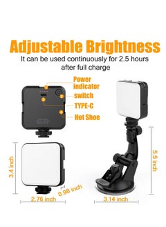Y&D Videoconferencing Lighting Kit Filming Fill Light Adjustable Color Temperature Camera Mini Suction Cup Suitable for Live Streaming, Makeup, Video Calls, Etc.  - Image 3