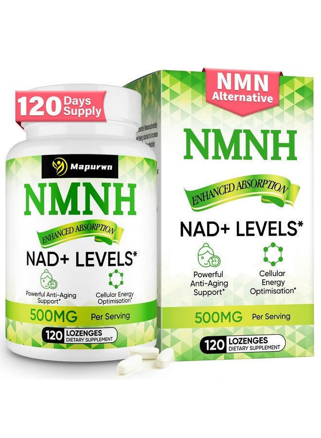 Mapurwn NMNH (Dihydronicotinamide Mononucleotide),NMN Supplement Alternative, 500mg per Serving NAD Supplement to Boost NAD+ Levels As We Age, NMNH for Anti-Aging, Energy, Focus, 120 Count (120 Servings) - Image 1