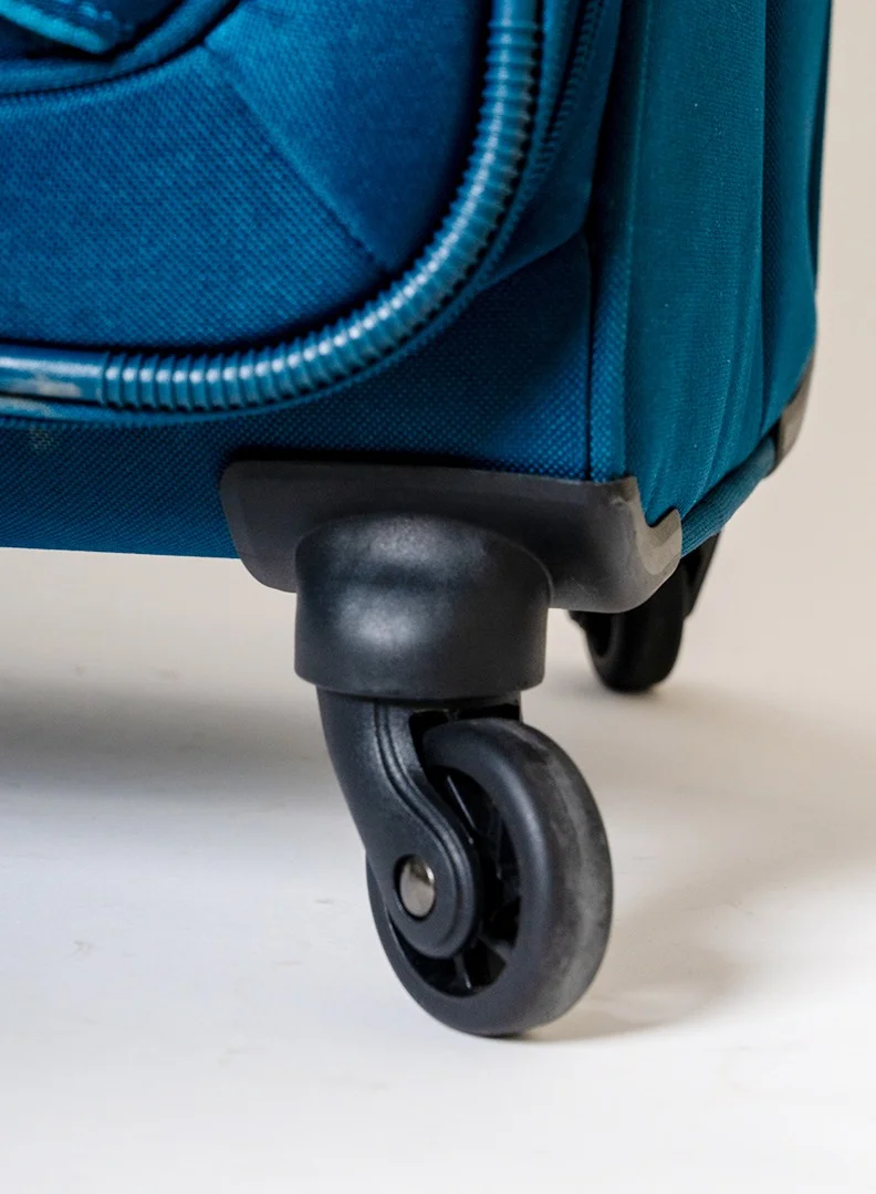 Skybags Spotlight Carry-on Luggage | Soft Sided 4W Str (E) | 360° 4 Wheels Polyester Spinner Trolley- Cabin-20 Inch| Blue