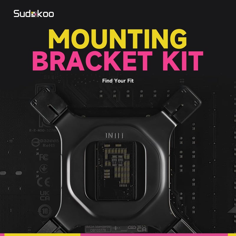 حامل مبرد وحدة المعالجة المركزية لسلسلة SK620: مجموعة حامل تركيب مبرد هوائي لـ AM4، AM5، Intel LGA 1851/1700/1200/115X - إطار ثابت لمقاومة الانحناء للمبرد - Image 2