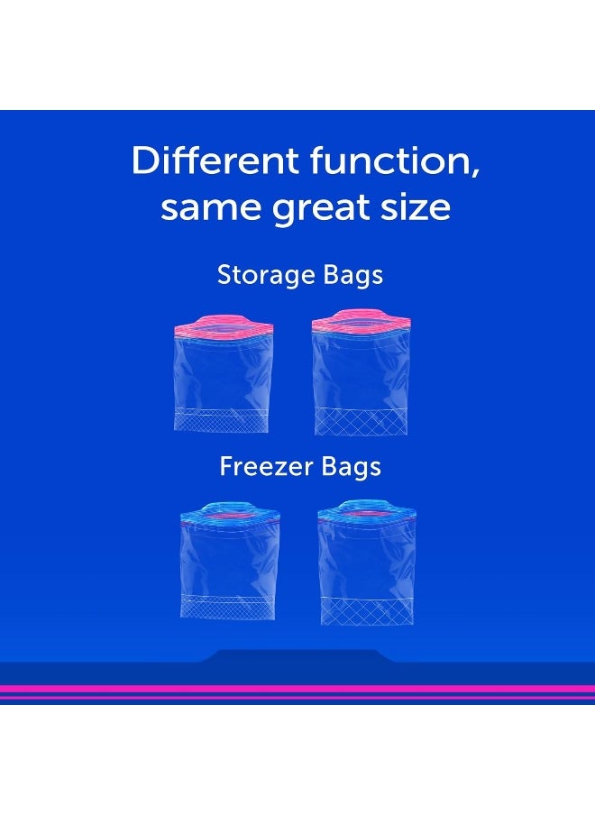 Ziploc - Ziploc Quart Food Storage Bags, Grip 'n Seal Technology for Easier Grip, Open, and Close, 100 Count - Image 1
