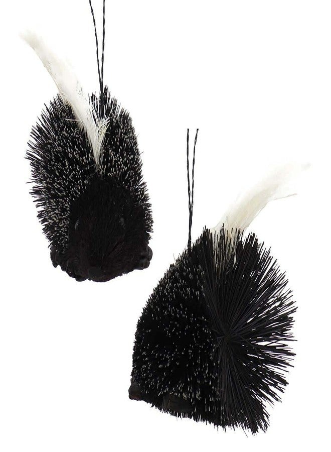 كورت أدلر مجموعة زينة عيد الميلاد من كورت أدلر S0731، تتضمن 5 قطع متنوعة من حيوانات الغابة: الثعلب، والظربان، والراكون، والسنجاب، والنيص. - Image 5