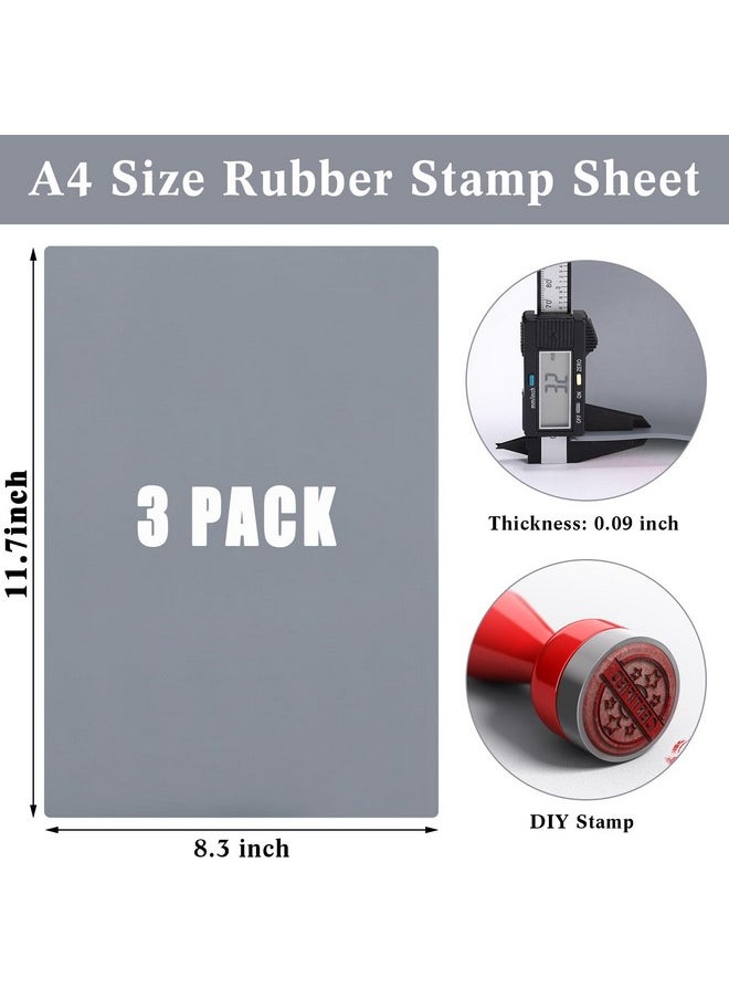 Rubber Stamp Sheets For Laser Engraving Machine A4 Rubber Stamp Sheets For Laser Cutter Soft Rubber Sheets To Make Rubber Stamps 2.3 Mm
