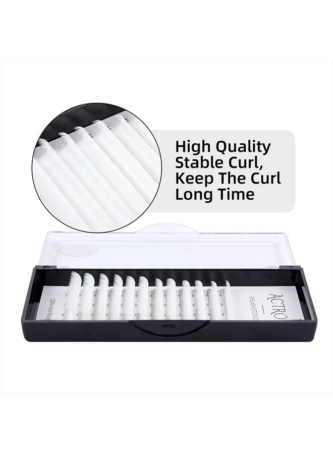 ACTROL Colored Eyelash Extensions Easy Fan 8-15mm Mix White D Curl Easy Fanning 0.07mm Self Premade Volume Lash Supplies - Image 2