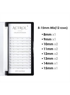 Colored Eyelash Extensions Easy Fan 8-15mm Mix White D Curl Easy Fanning 0.07mm Self Premade Volume Lash Supplies - pzsku/Z3C194328CCB7DB9D2766Z/45/_/1741179473/bb4e6876-5eae-44e9-a0cd-544c539b96c7