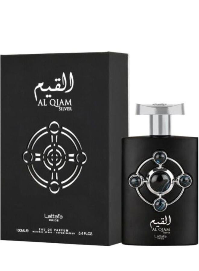 Lattafa Unisex Pride Al Qiam Silver EDP Spray 3.4 oz Fragrances - Image 1